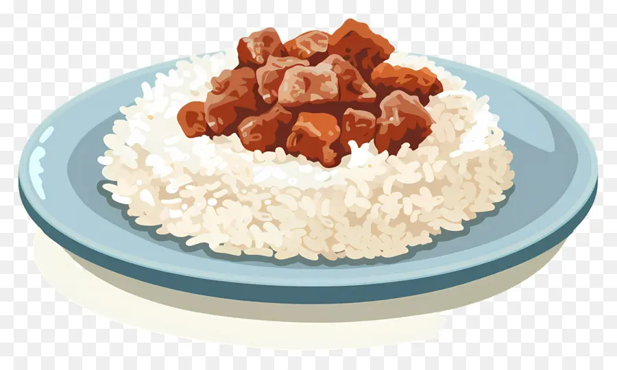 Arroz A Grega，Arroz Com Guisado De Carne PNG