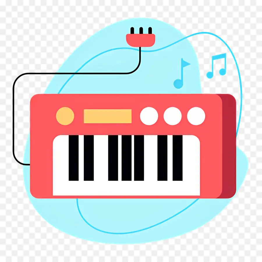 Teclado Musical，Teclado Vermelho PNG