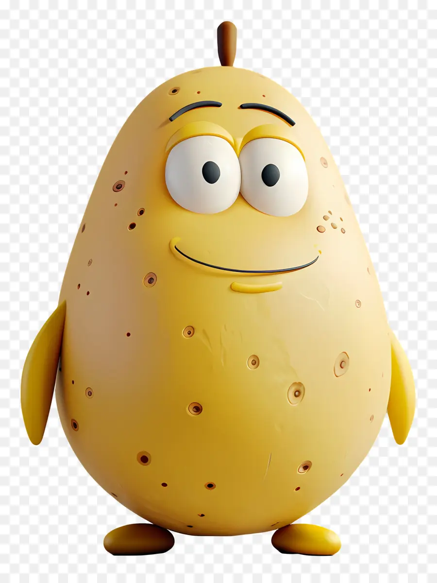 Batata De Desenho Animado，Sorrindo PNG