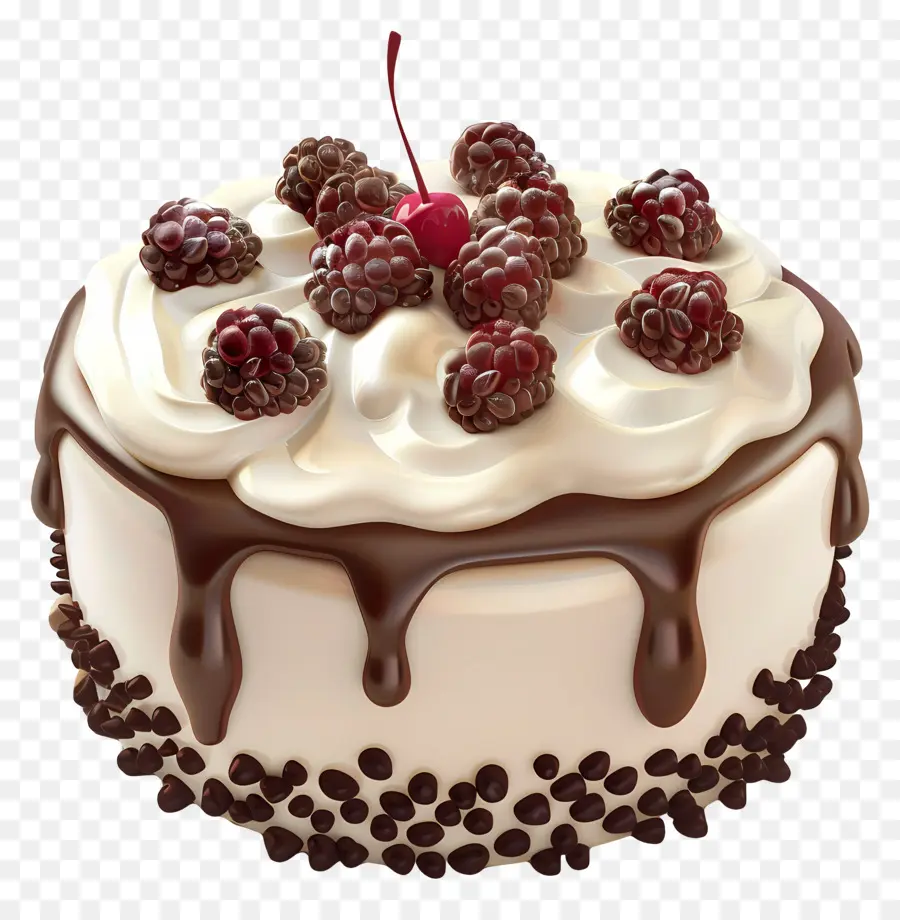 Bolo 3d，Bolo De Chocolate PNG