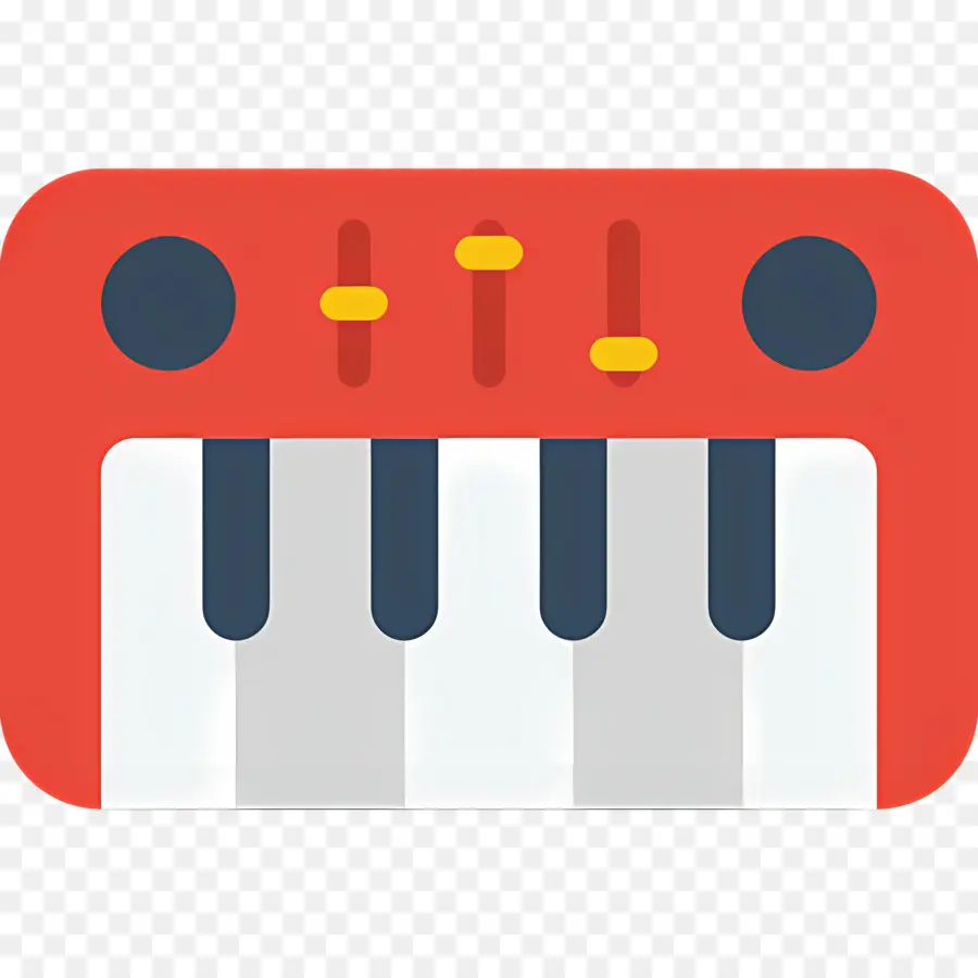 Teclado Musical，Teclado Vermelho PNG