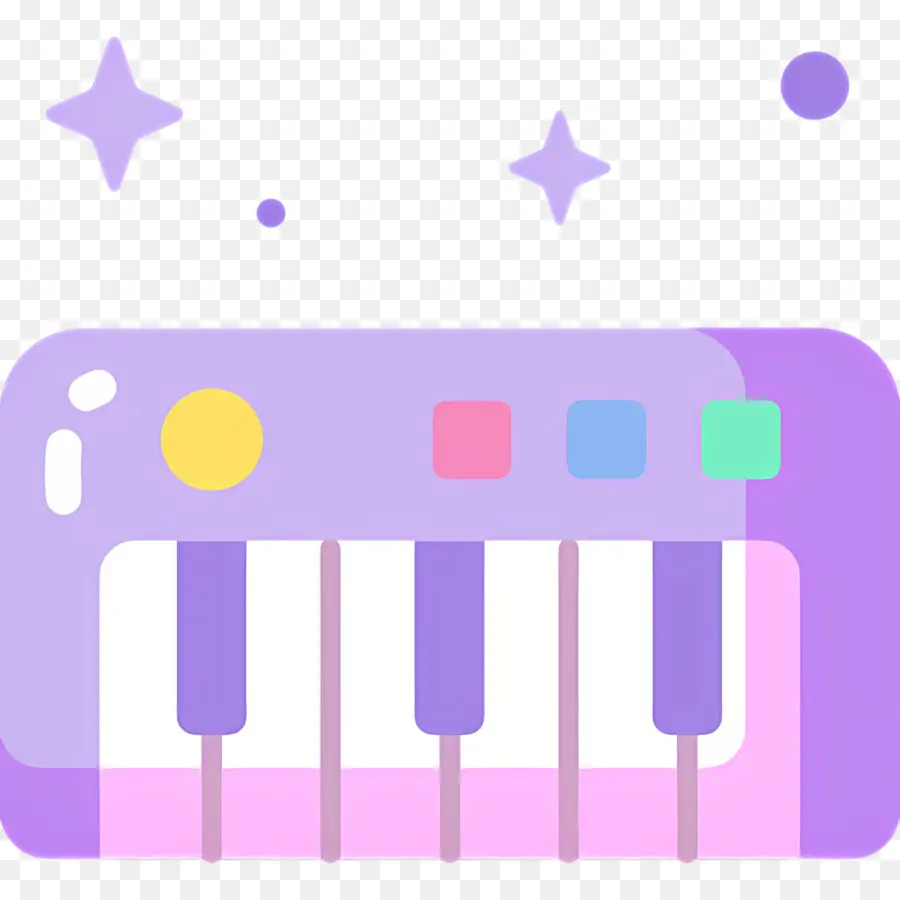 Teclado Musical，Teclado Colorido PNG