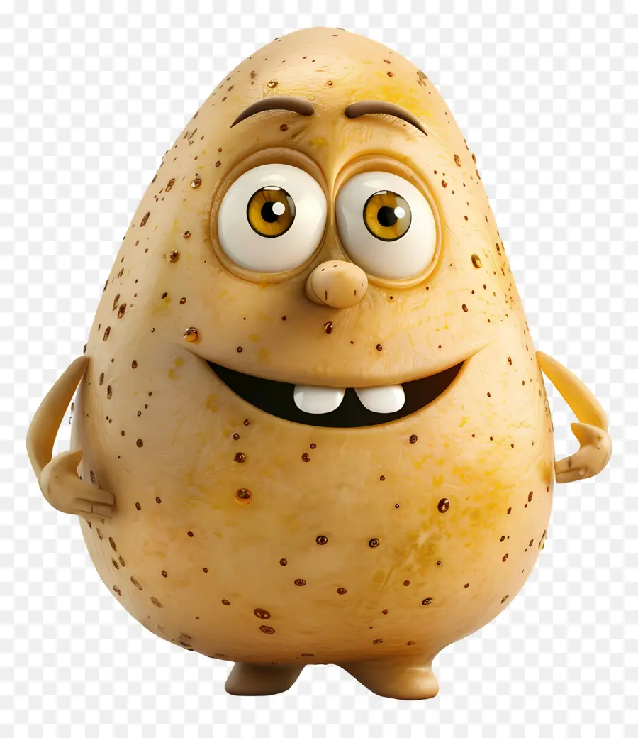 Batata De Desenho Animado，Sorrindo PNG