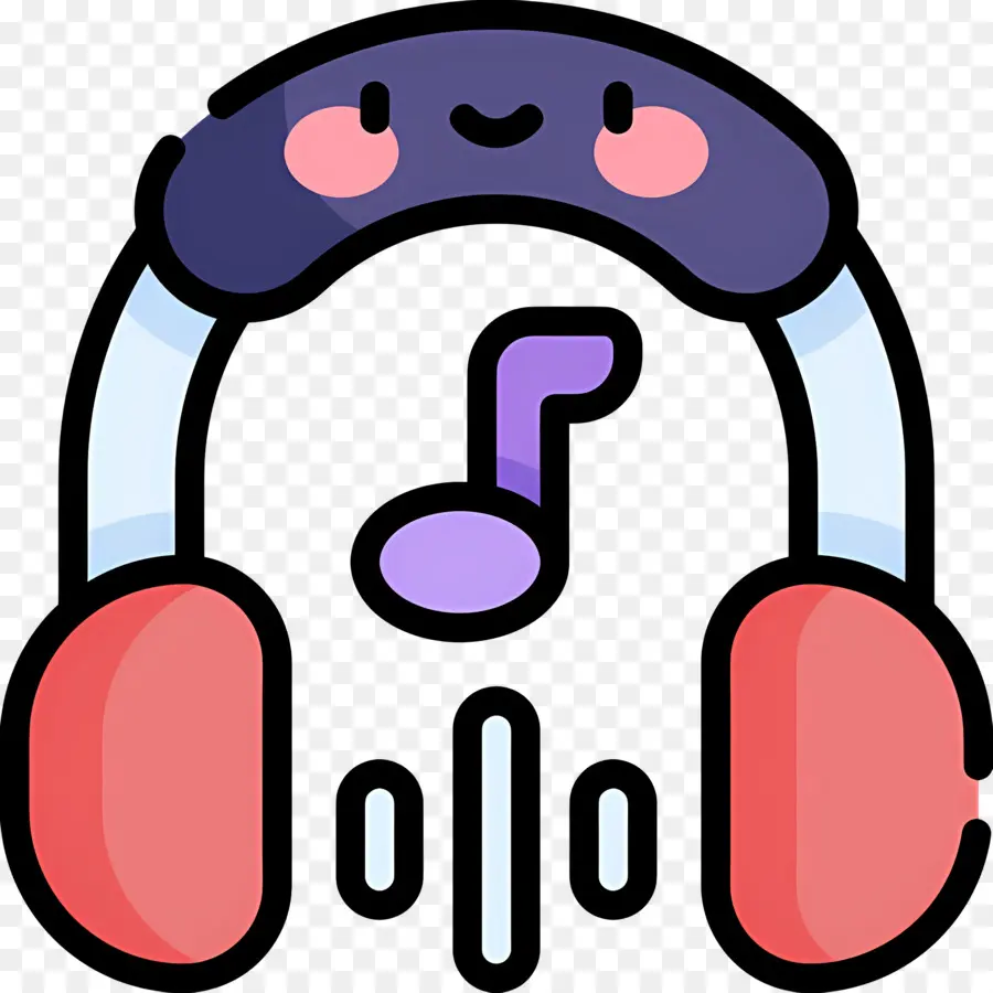 Ouvindo Música，Fones De Ouvido Fofos PNG