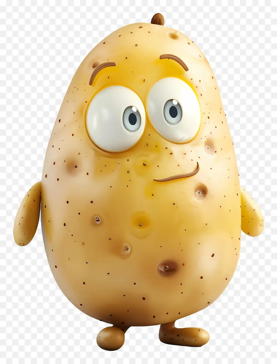 Batata De Desenho Animado，Sorrindo PNG