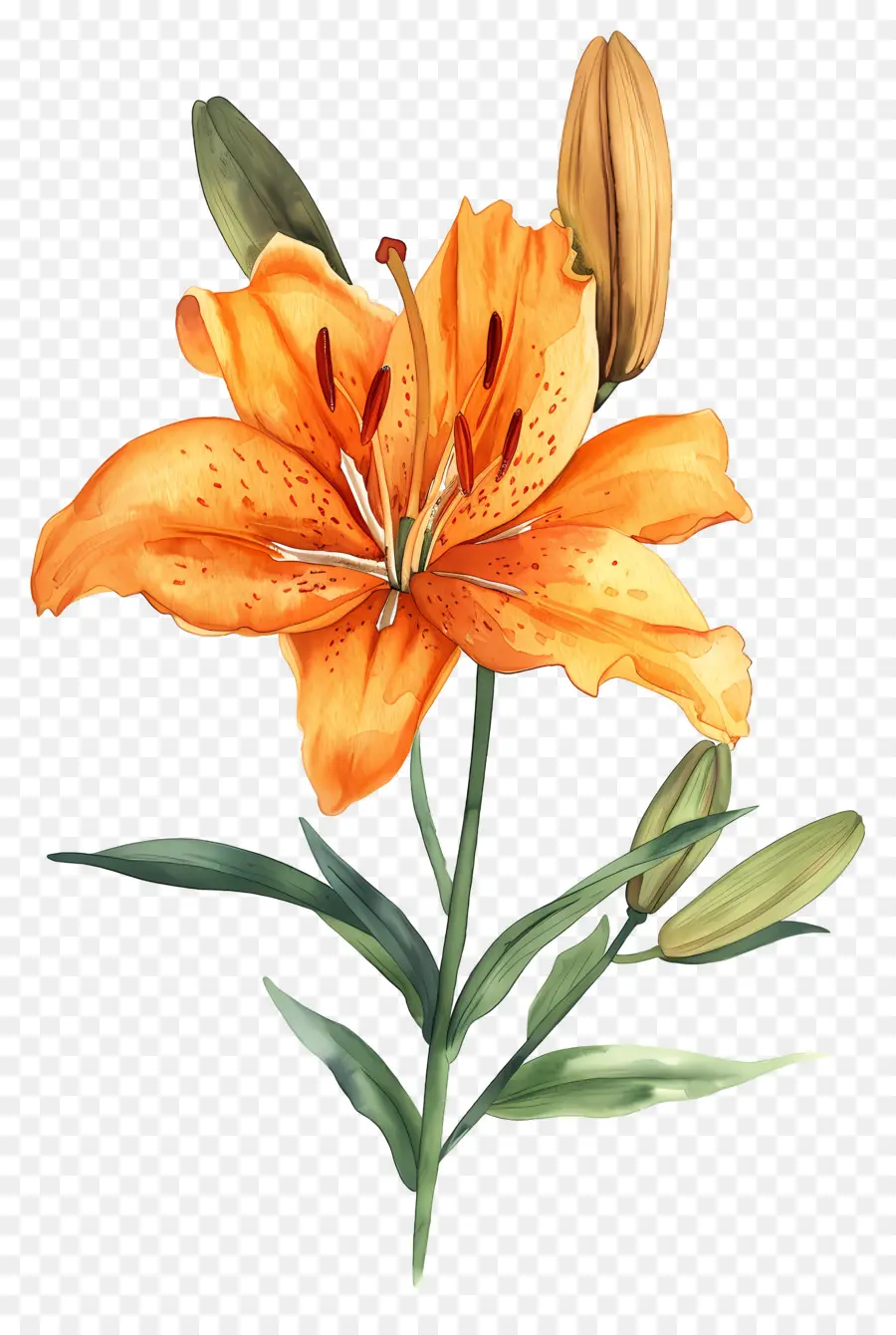 Flor De Lírio，Lírios Vermelhos PNG