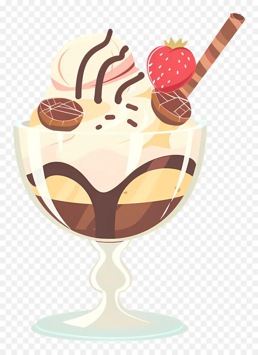 Sundae De Sorvete，Sundae De Frutas PNG