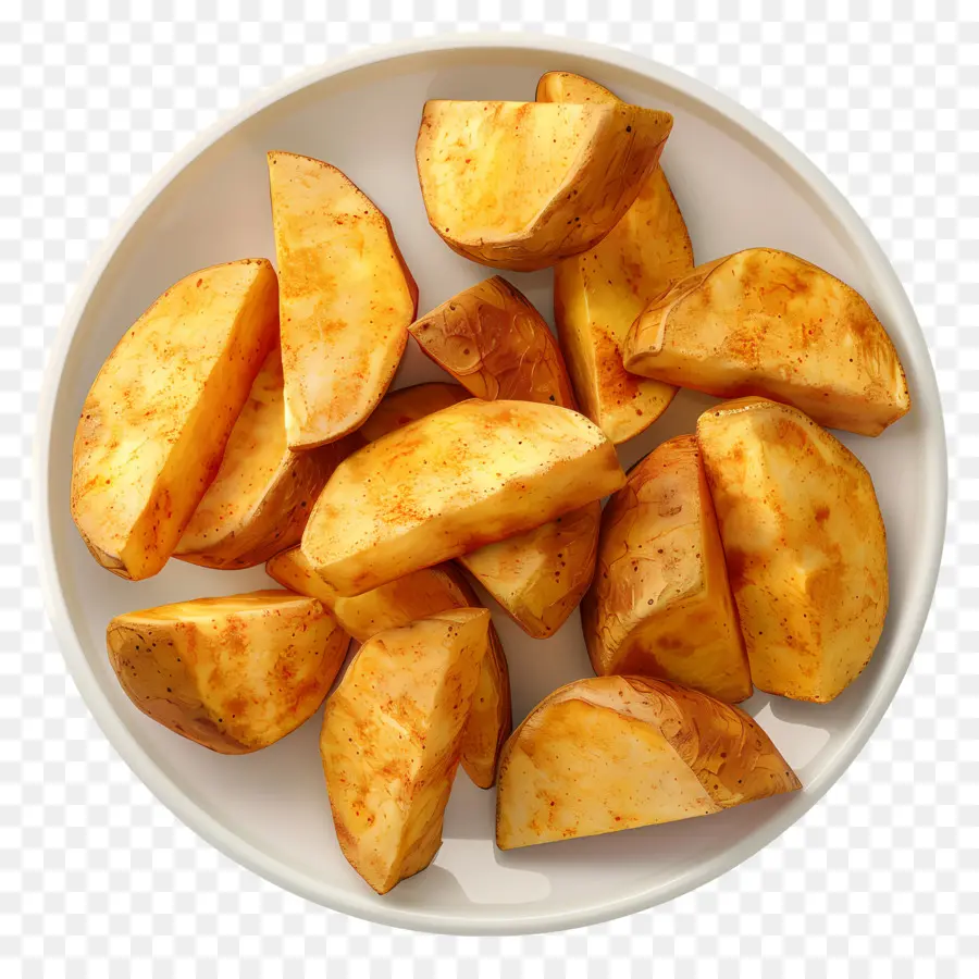 Fatias De Batata，Lanche PNG