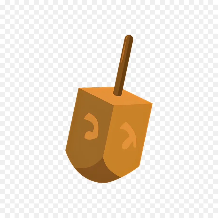 Hanukkah Dreidel，Dreidel Marrom PNG