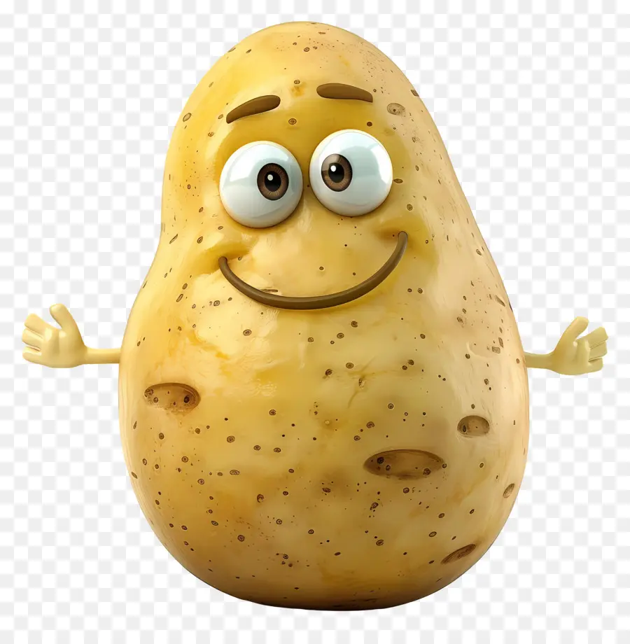 Batata De Desenho Animado，Batata Sorridente PNG