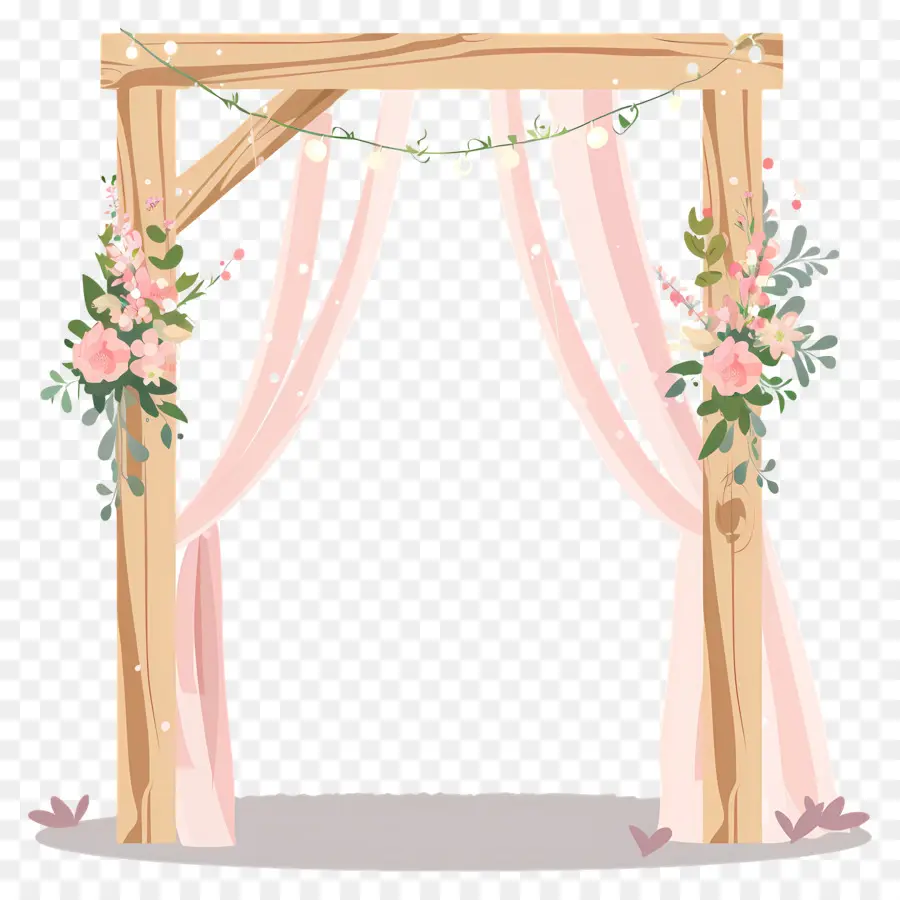 Arco De Casamento，Arco De Madeira PNG