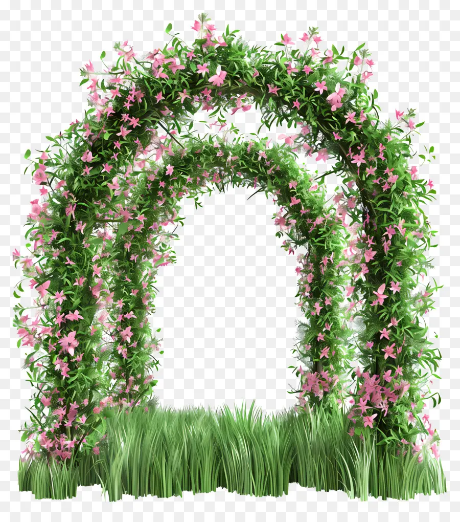 Arco Floral，Arco Floral Verde PNG