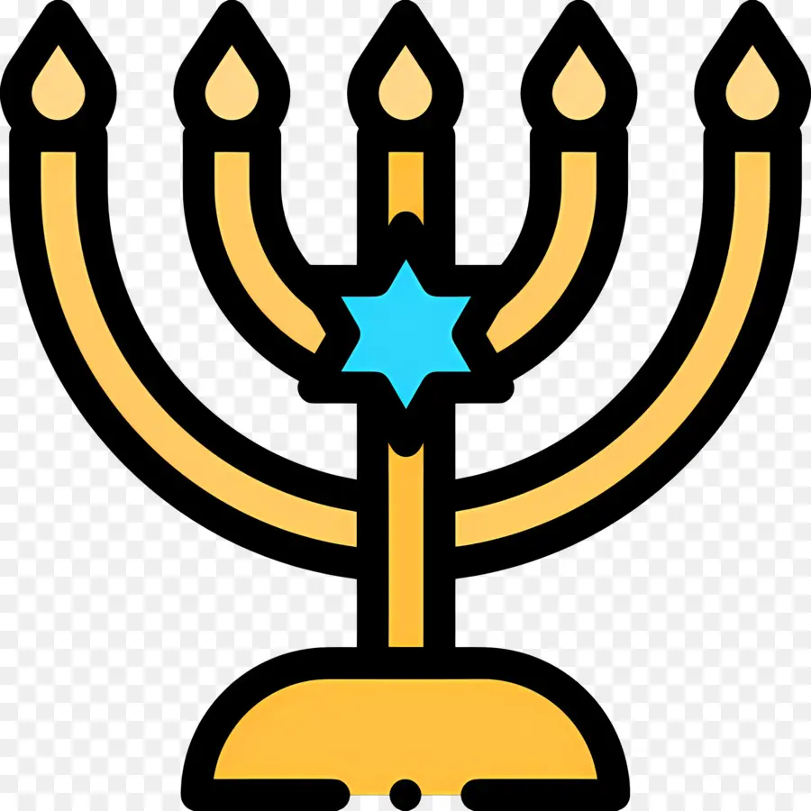 Menorá De Hanukkah，Menorá PNG