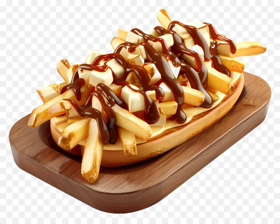 Poutine，Poutine Com Creme De Leite PNG