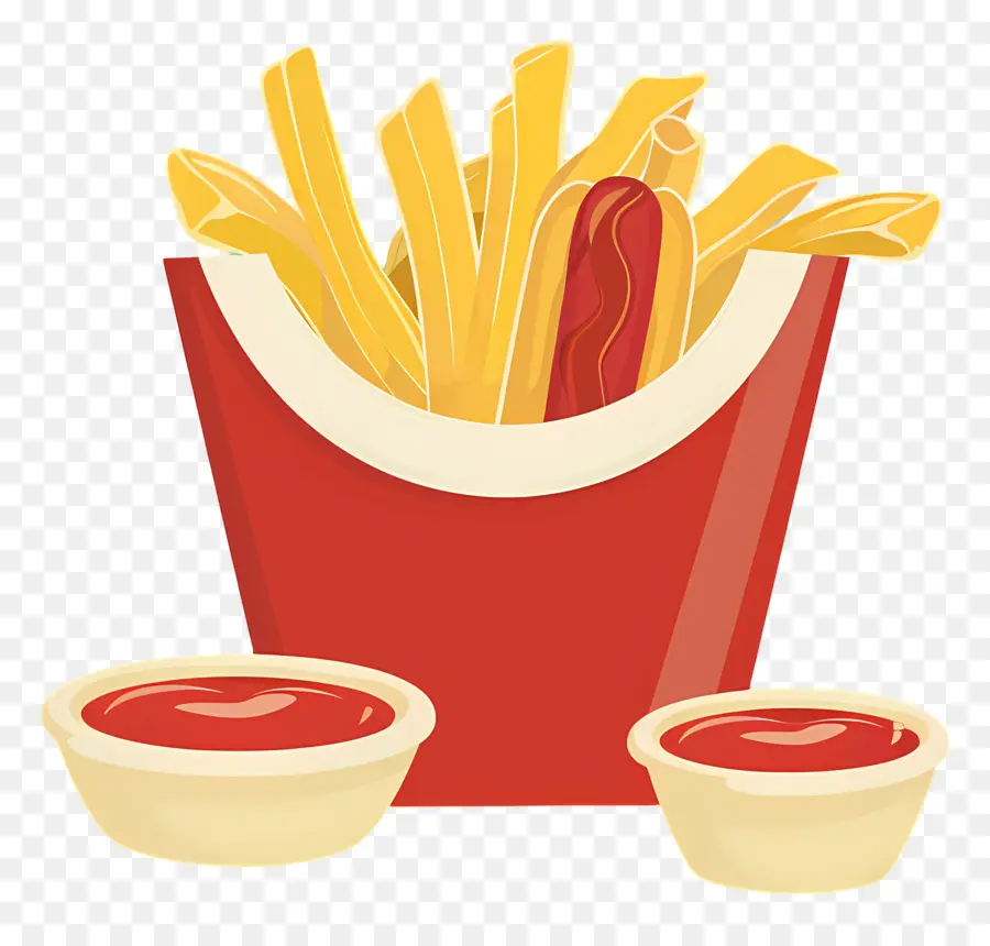 Salchipapa，Batatas Fritas E Salsicha PNG