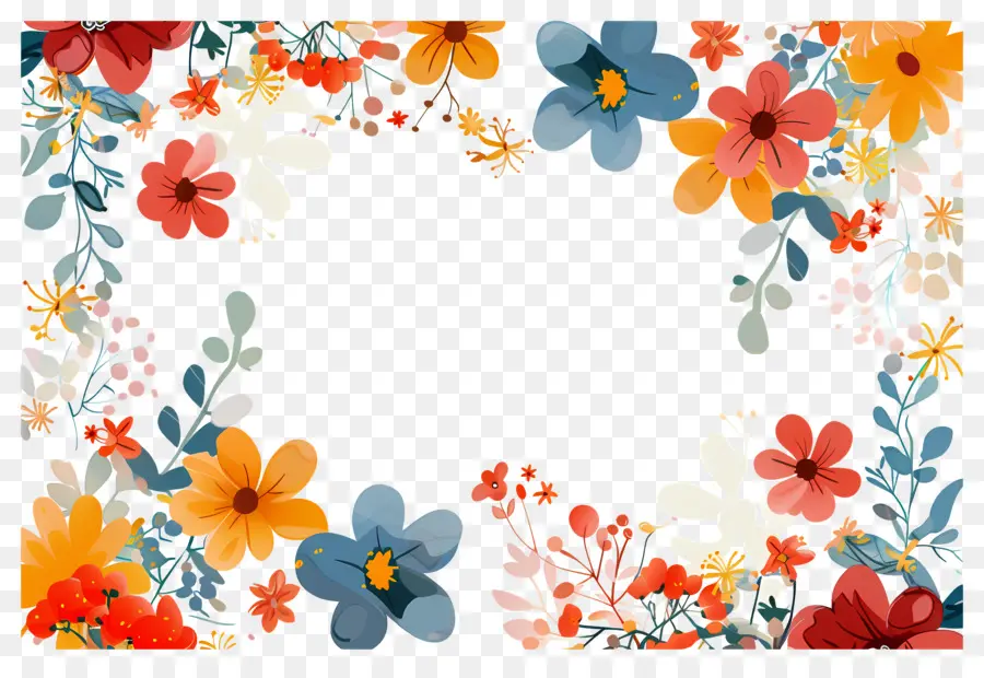 Moldura Floral，Moldura Floral Delicada PNG