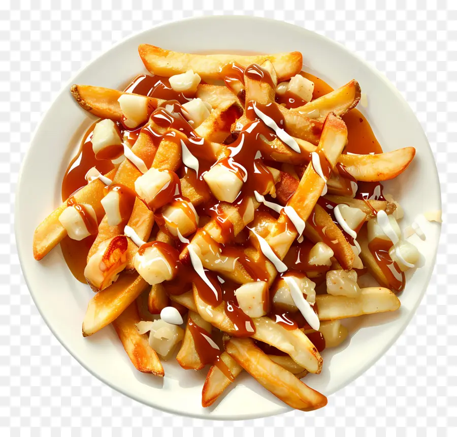 Poutine，Poutine Com Molho PNG