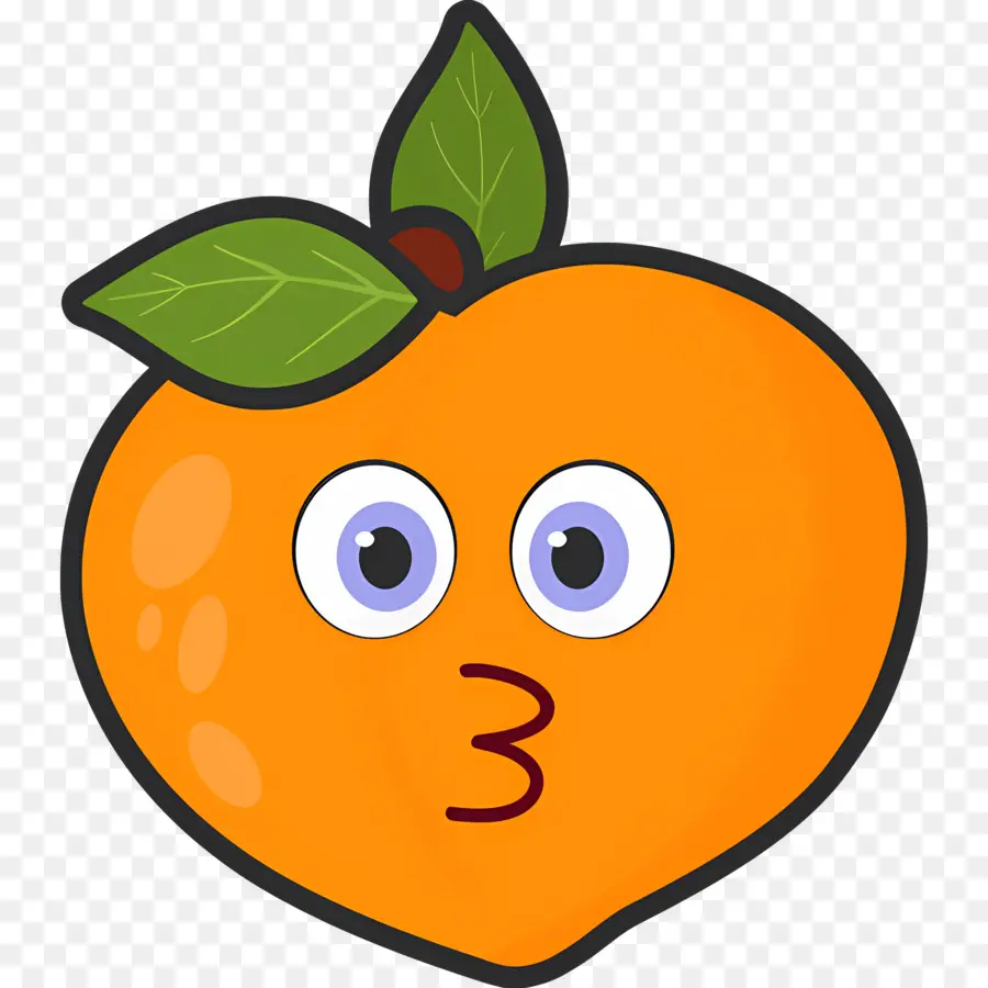 Emoji Pêssego，Pêssego Laranja PNG