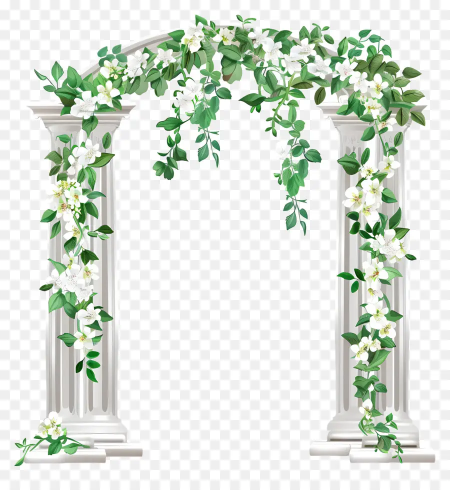 Arco De Casamento，Arco De Coluna Branca PNG