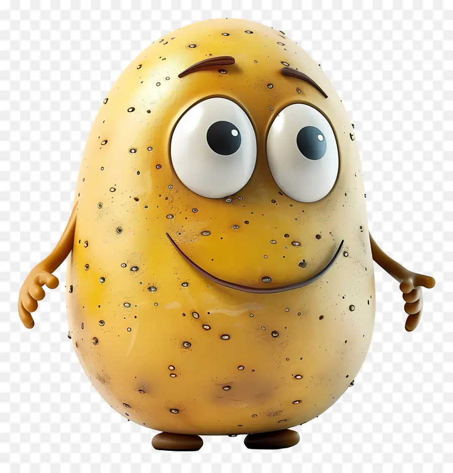 Batata De Desenho Animado，Sorrindo PNG