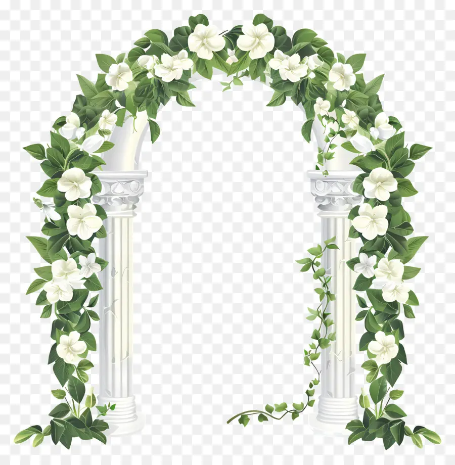 Arco De Casamento，Arco De Coluna Branca PNG