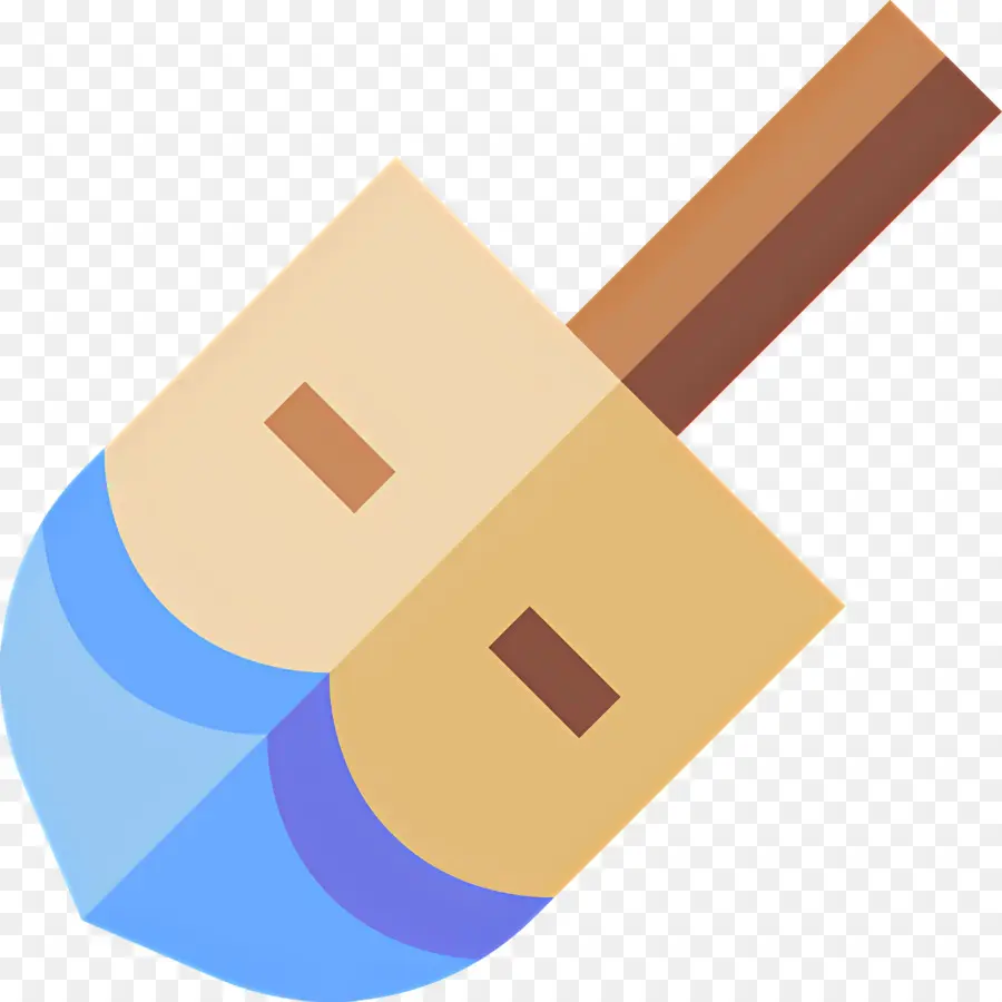 Hanukkah Dreidel，Pião Azul PNG