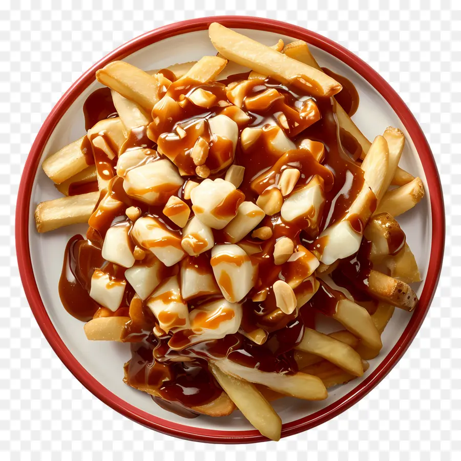 Poutine，Poutine Com Coalhada De Queijo PNG