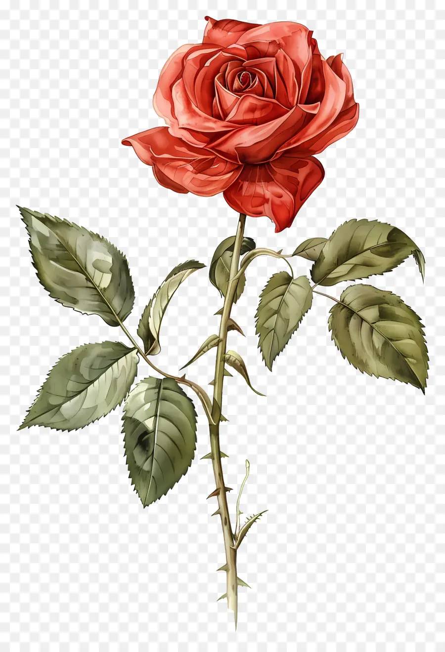 Flor Rosa，Rosa Vermelha PNG