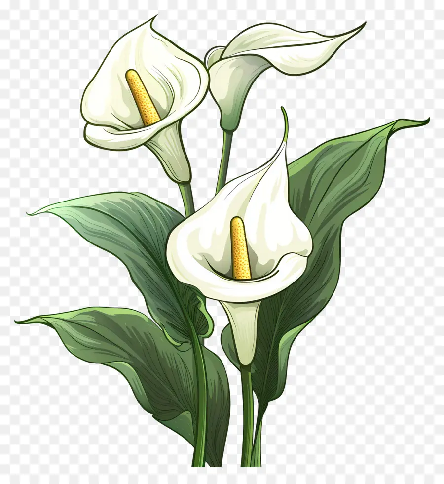 Calla Lírio，Lírios PNG