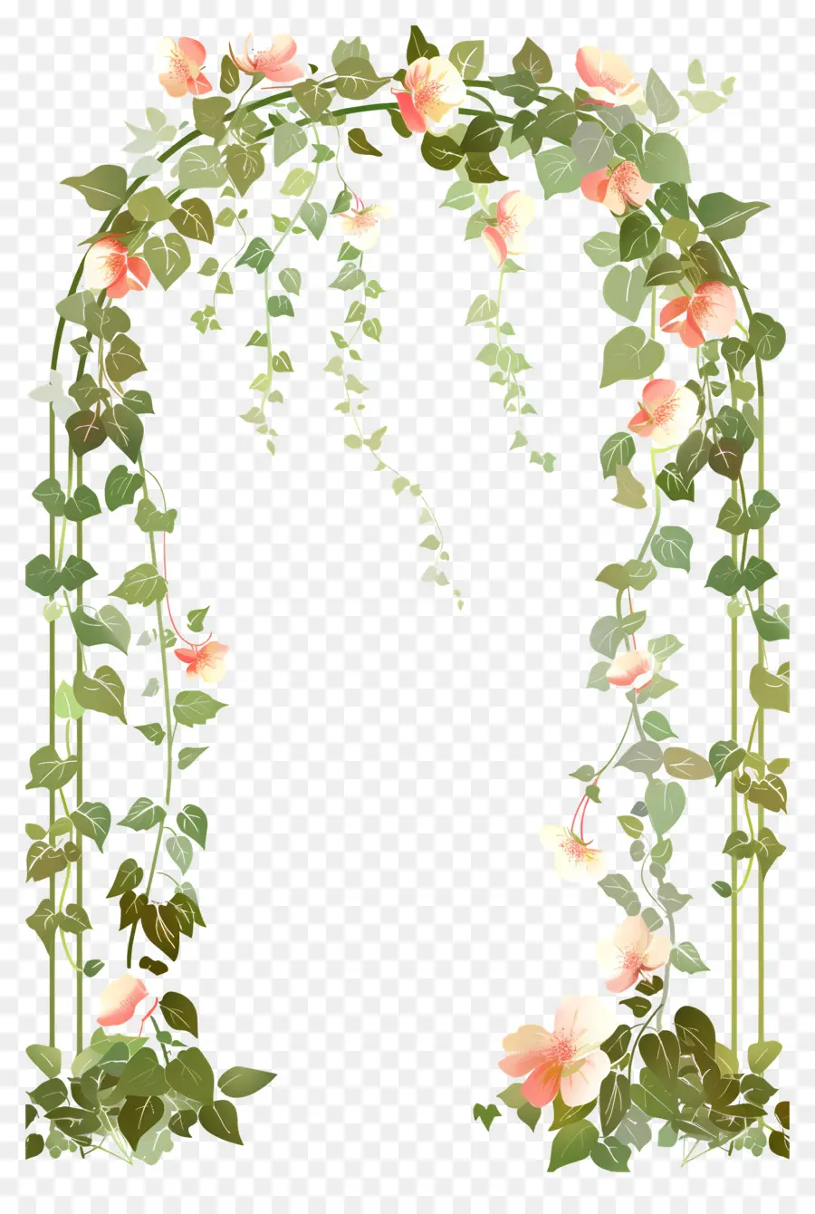 Arco De Flores，Arco Floral Com Flores Mistas PNG