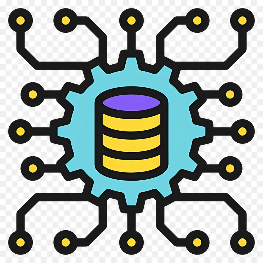 Ciência De Dados，Banco De Dados Com Circuito PNG