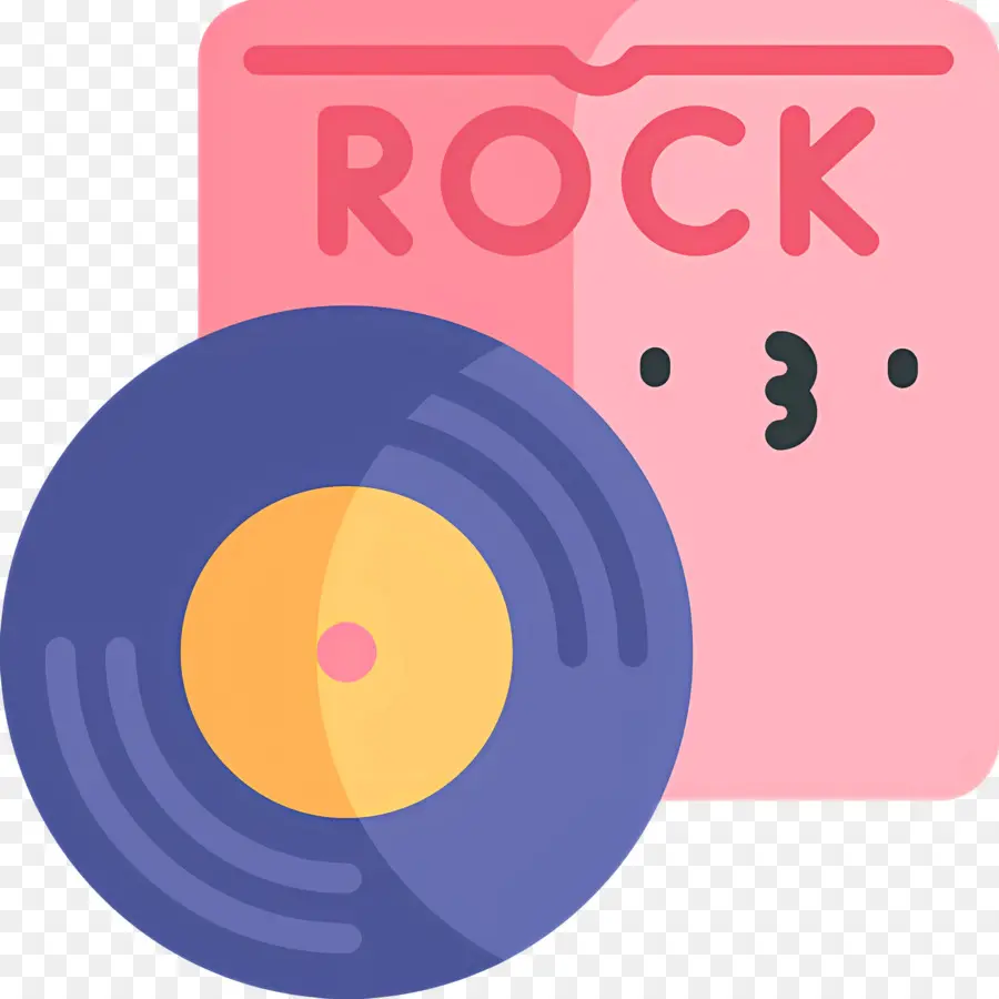 Música Rock，Vinil Rock PNG