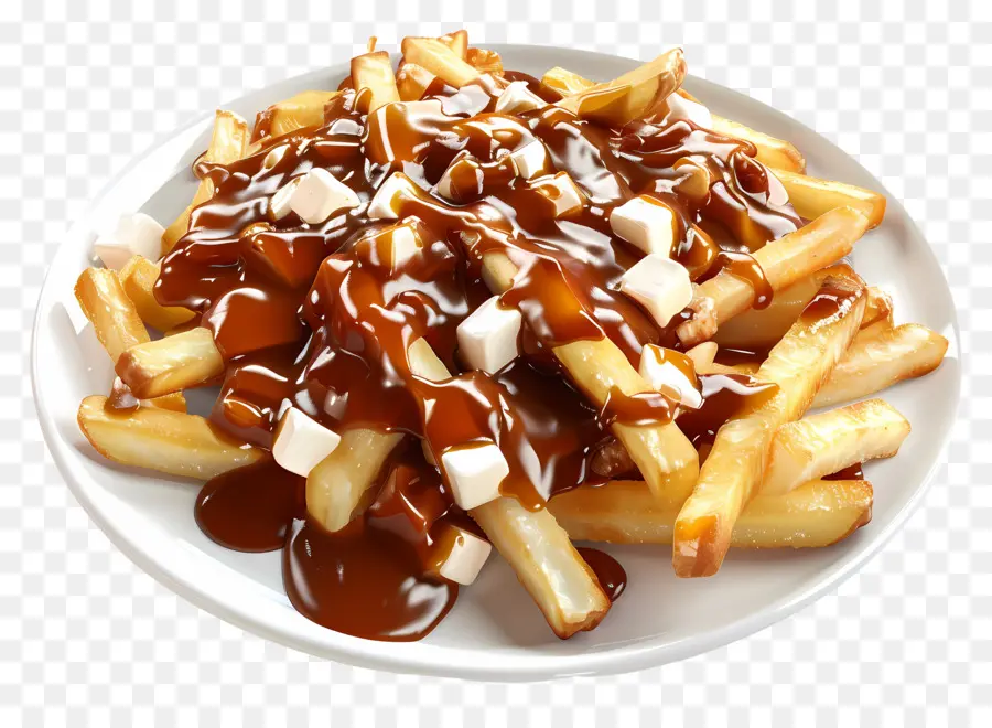 Poutine，Coalhada De Queijo PNG