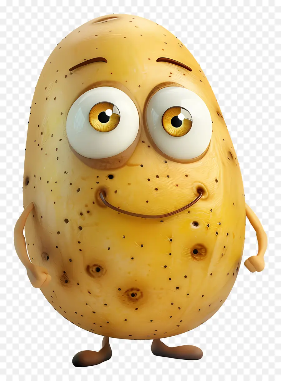 Batata De Desenho Animado，Sorrindo PNG