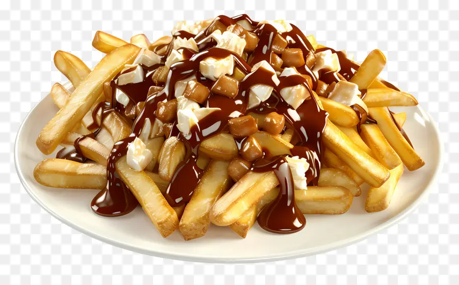 Poutine，Coalhada De Queijo PNG