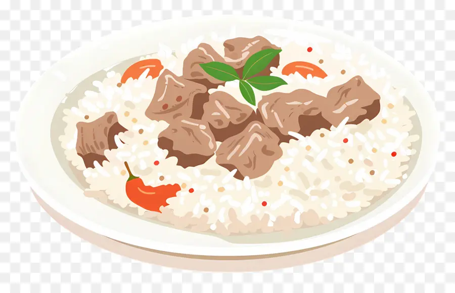 Arroz A Grega，Arroz E Carne PNG