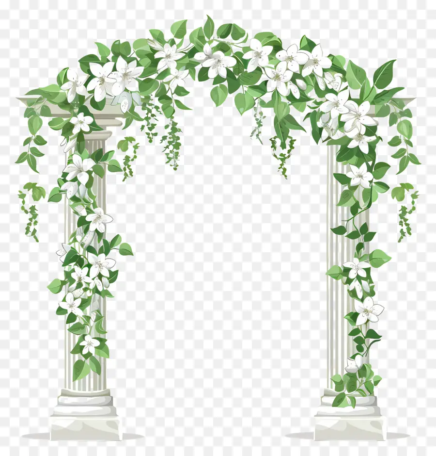 Arco De Casamento，Arco De Coluna Branca PNG