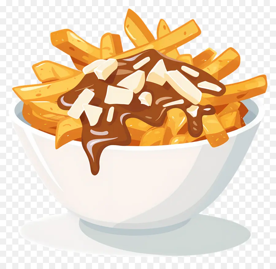 Poutine，Poutine Com Coberturas PNG