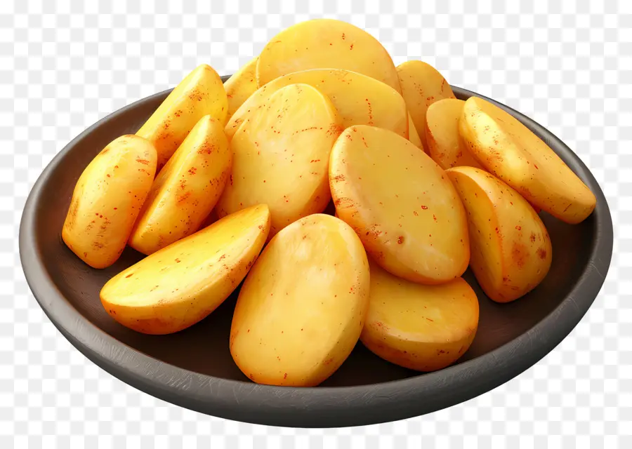 Fatias De Batata，Batatas Fatiadas PNG