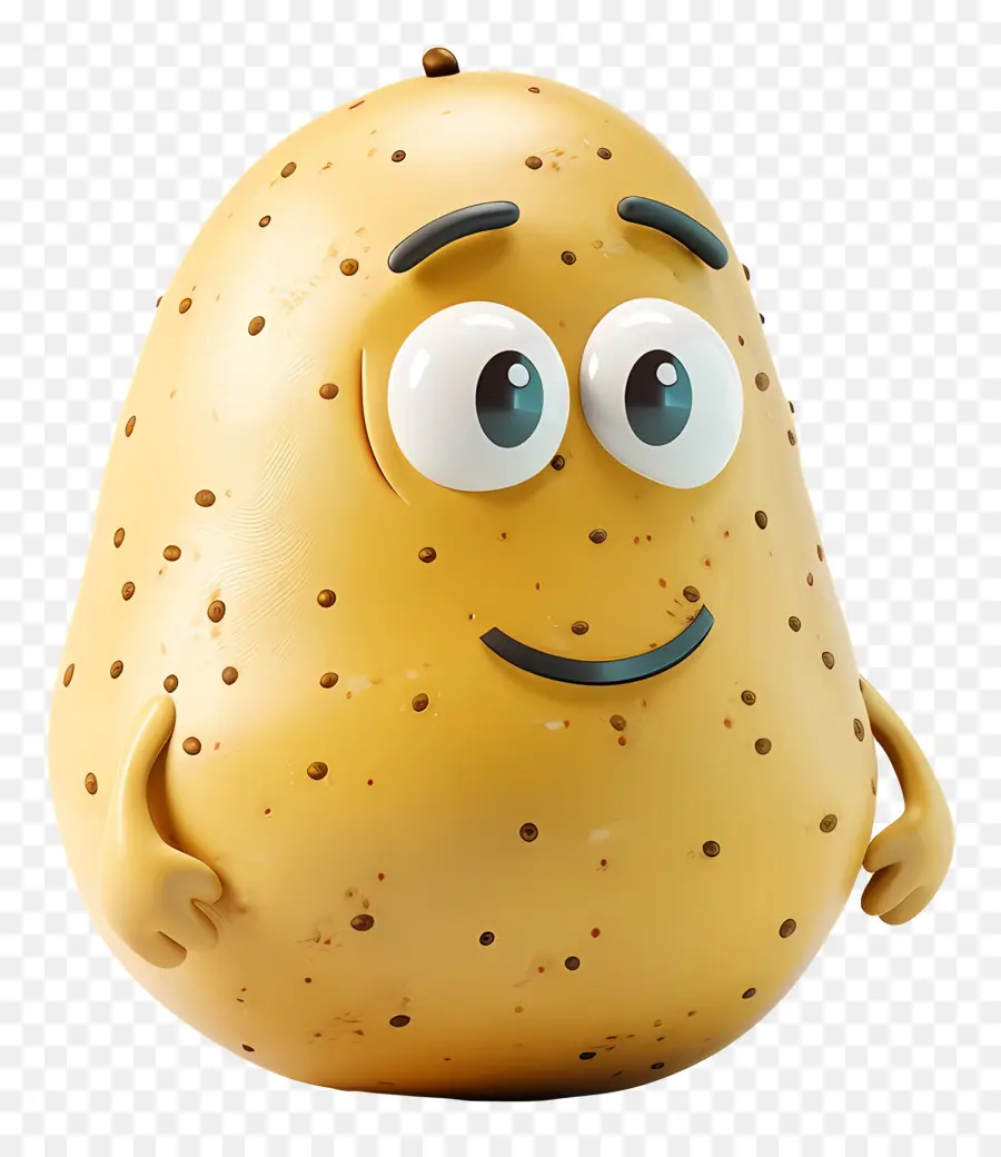 Batata De Desenho Animado，Sorrindo PNG