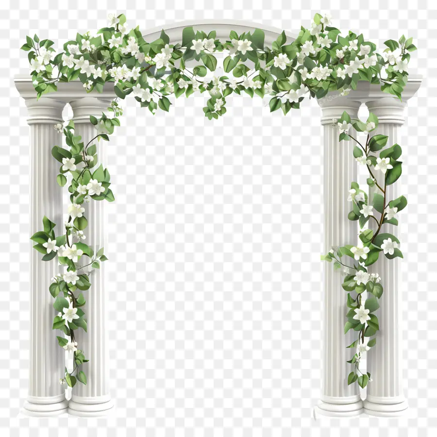 Arco De Casamento，Arco De Coluna Branca PNG