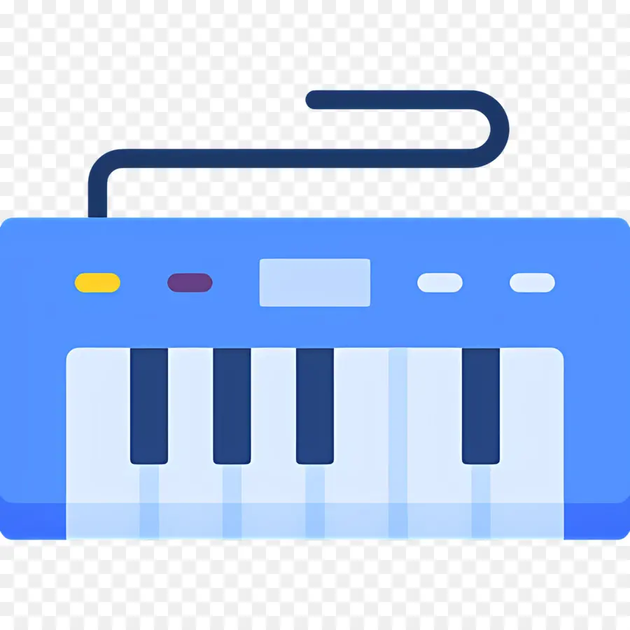 Teclado Musical，Teclado Azul PNG