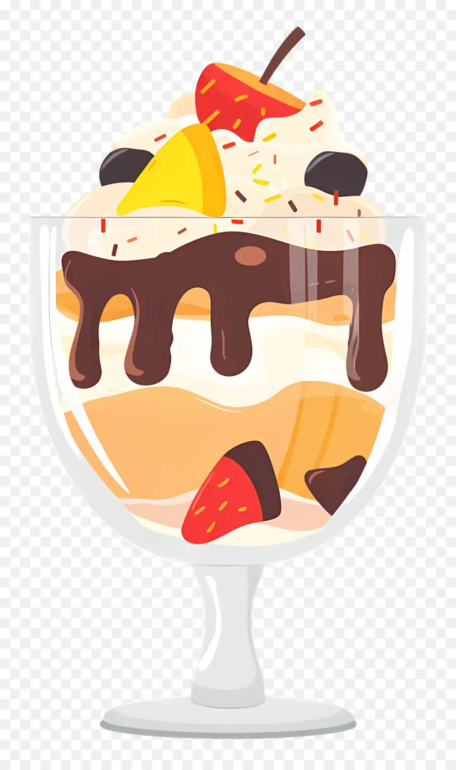 Sundae De Sorvete，Sundae De Frutas PNG