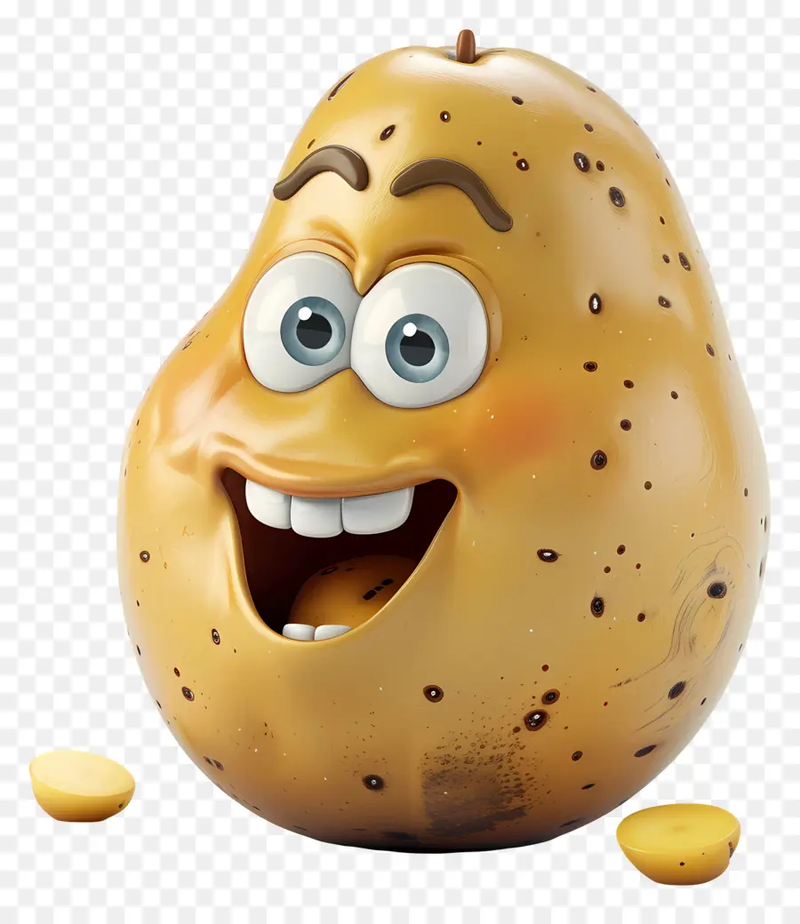 Batata De Desenho Animado，Sorrindo PNG