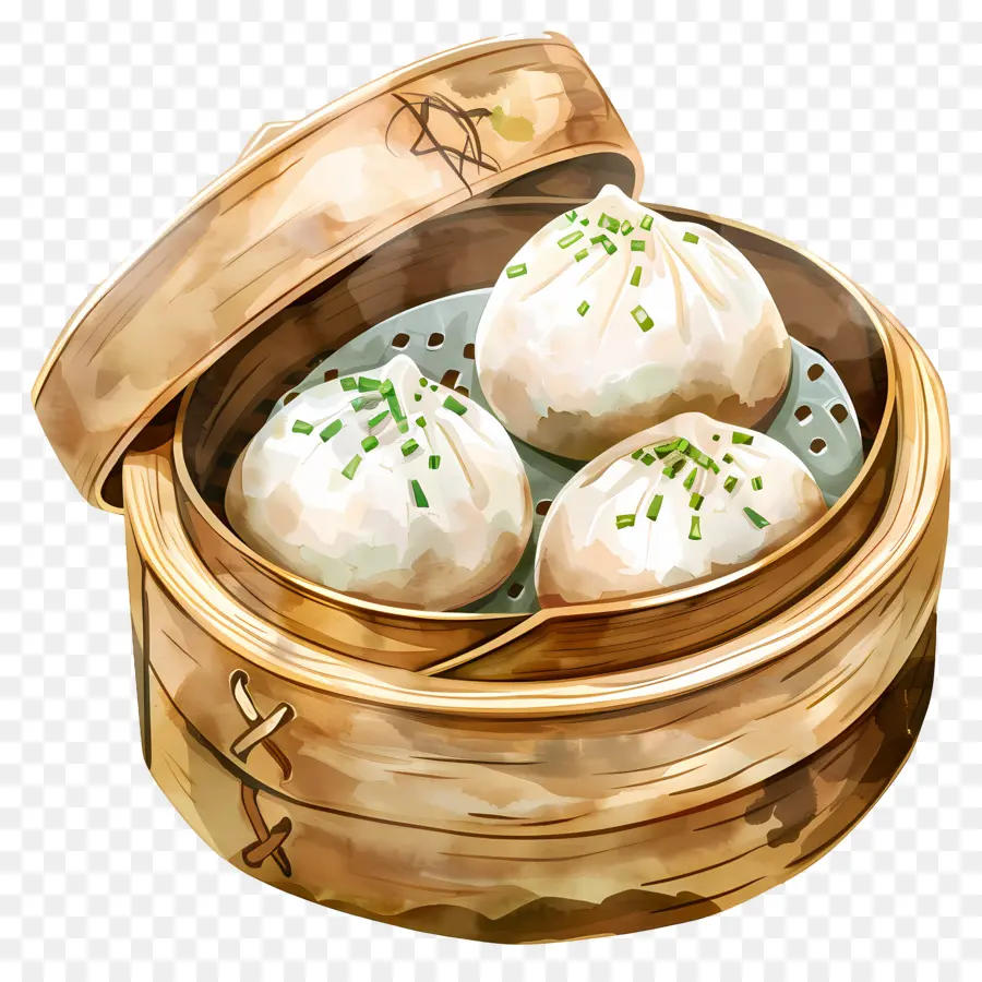 Comida Chinesa，Pãezinhos Cozidos No Vapor PNG