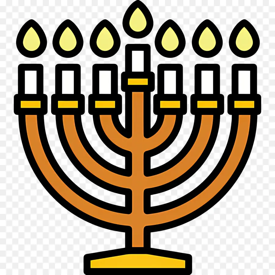 Menorá De Hanukkah，Menorá PNG