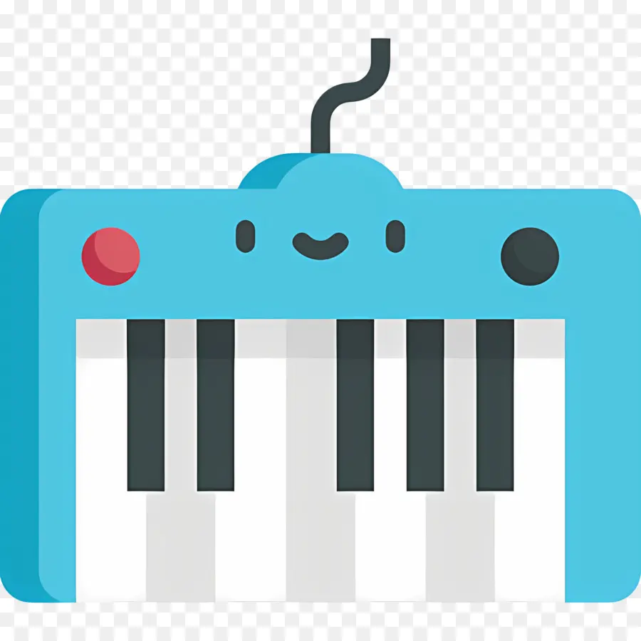 Teclado Musical，Teclado Azul PNG