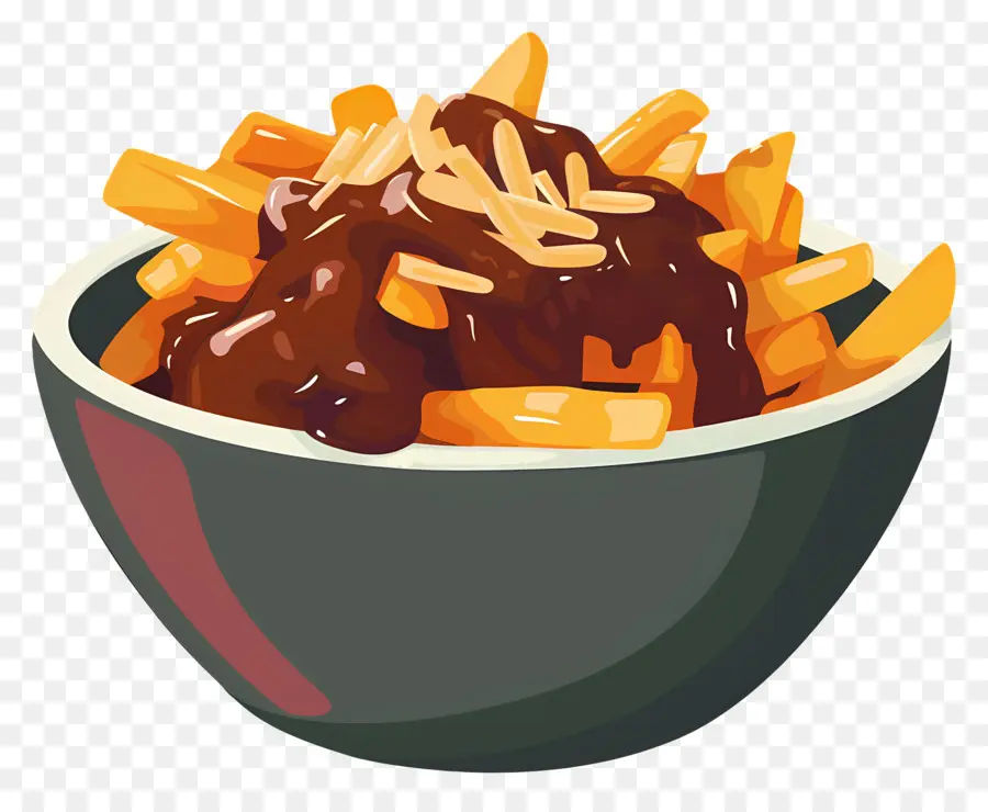 Poutine，Poutine Com Molho PNG