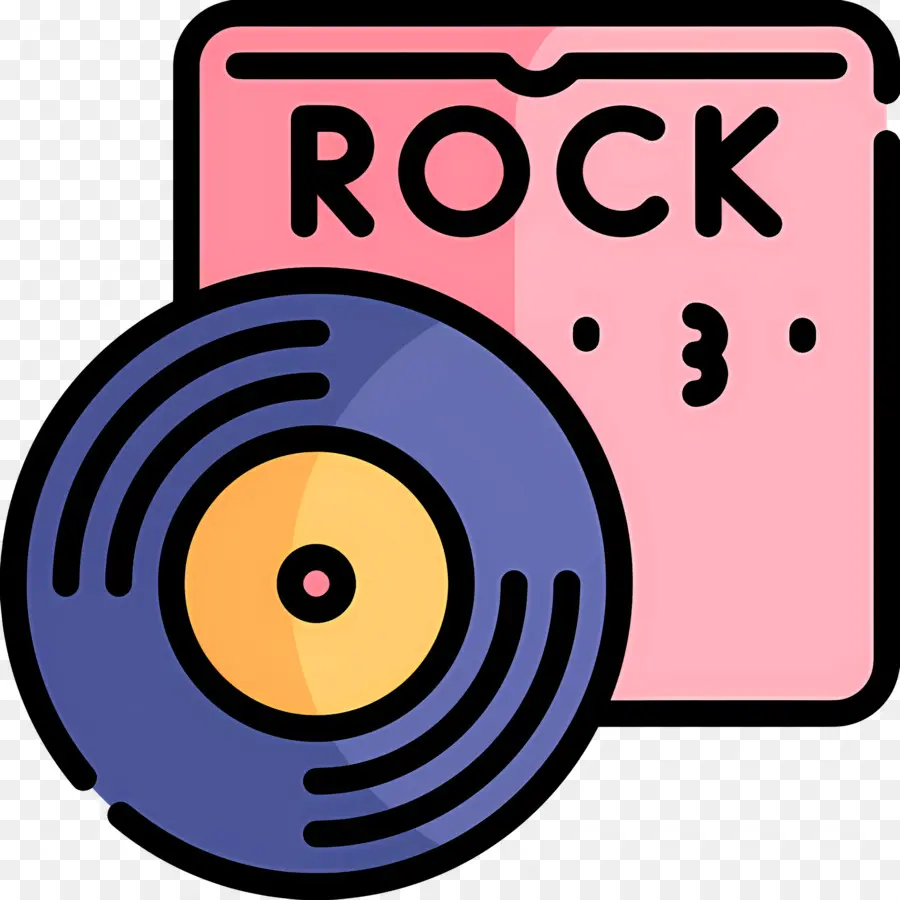 Música Rock，Vinil Rock PNG