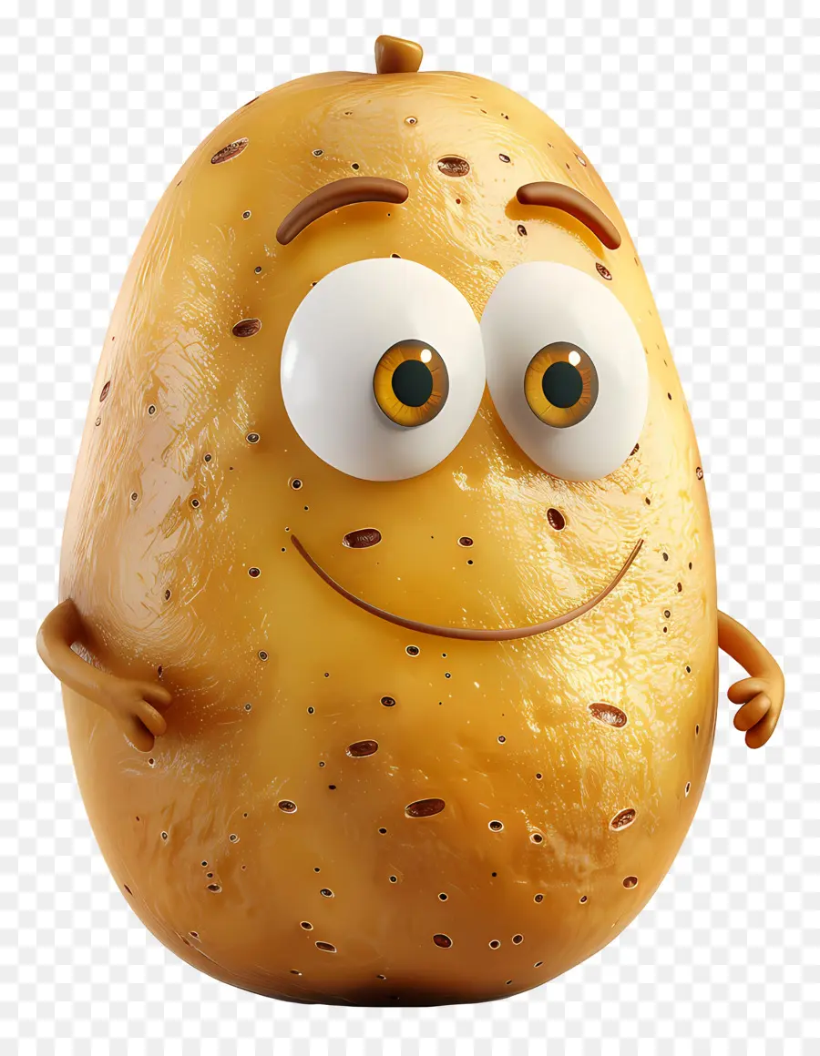 Batata De Desenho Animado，Sorrindo PNG